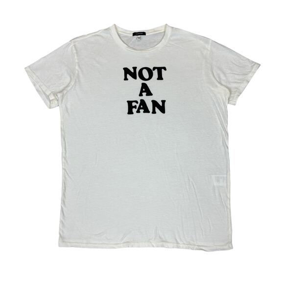R13 Not A Fan Ecru Boy Tee Shirt Women's XS Cotton Cashmere - Picture 1 of 10